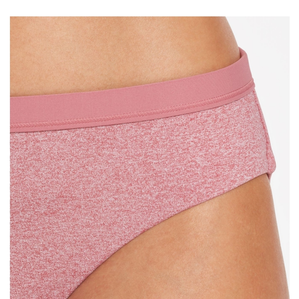 Calia Mesa Rose Heather Wide Banded Bikini Bottoms - Picture 4 of 8